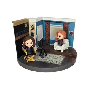 Wanda Vision - 2000s Wanda &Funko Pop TV Scene with Black Camera and White Chair